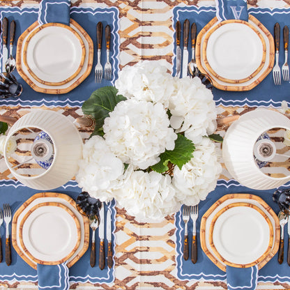 Geometric Bamboo Dinner Plate