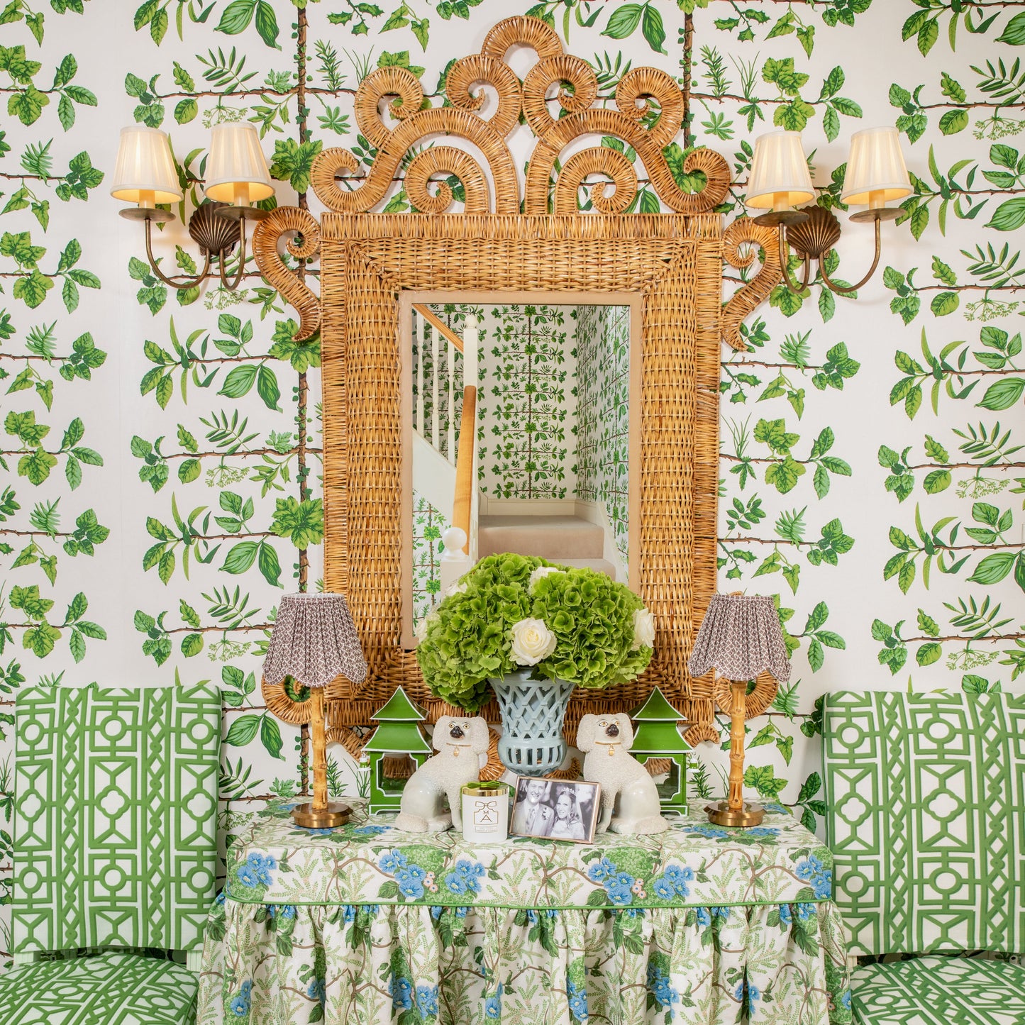 Green Pavilion Fabric