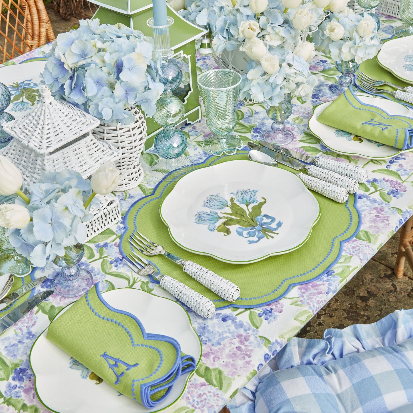 Blue Tulip Dinner Plate