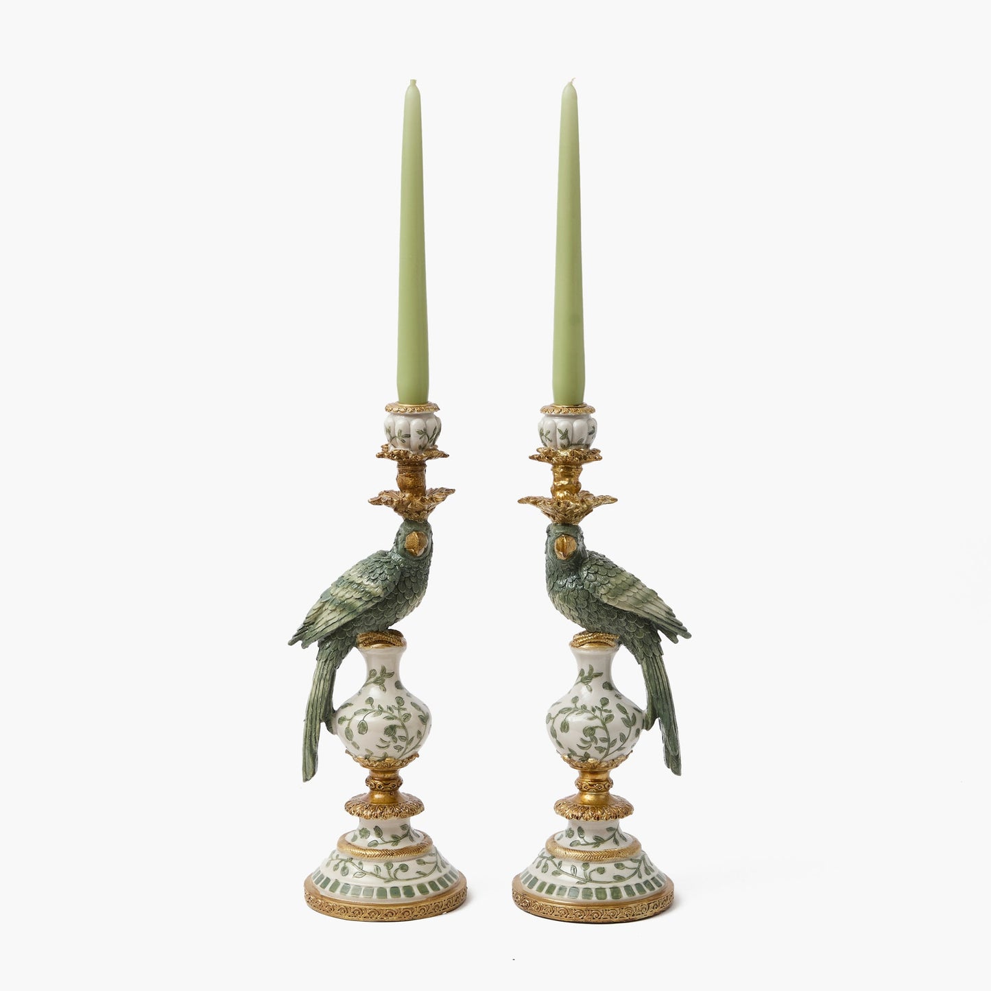 Spring Green Candles (Set of 8)