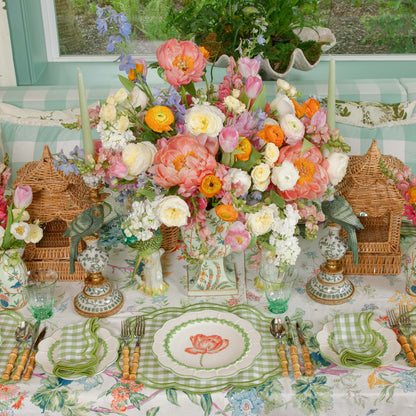 Green Laurel Tulip Dinner Plate