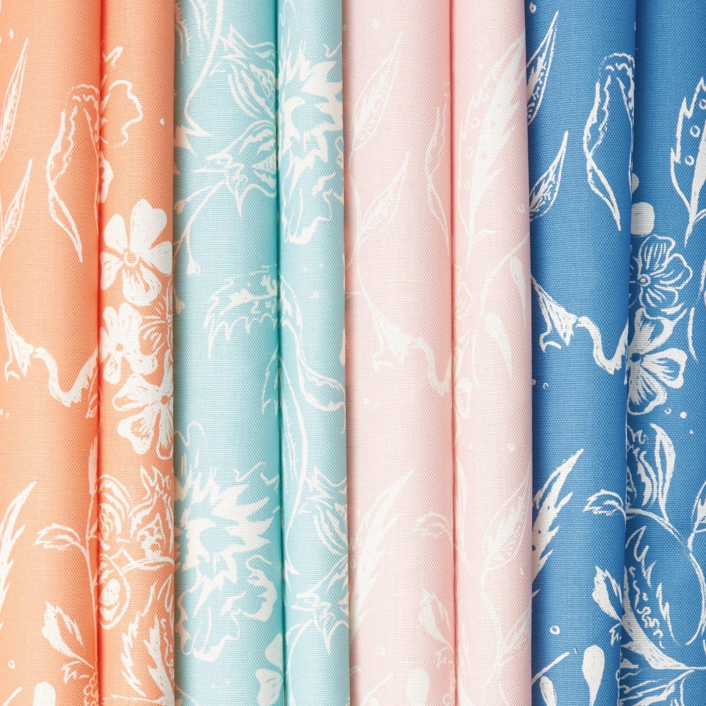 French Blue Chelsea Square Fabric