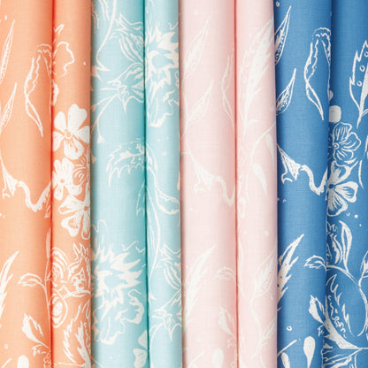 French Blue Chelsea Square Fabric