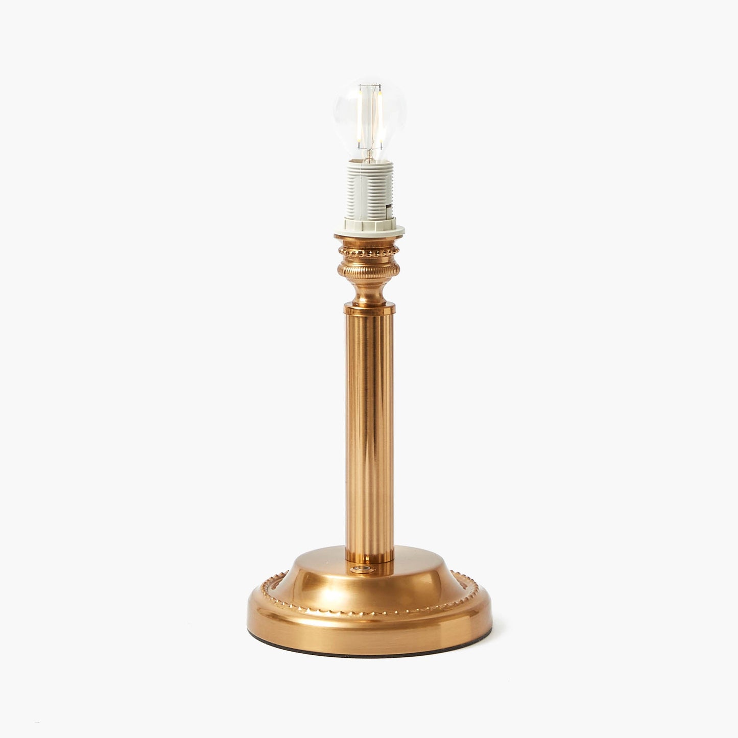 Corinthian Rechargeable Lamp with Cream Shade (22cm)