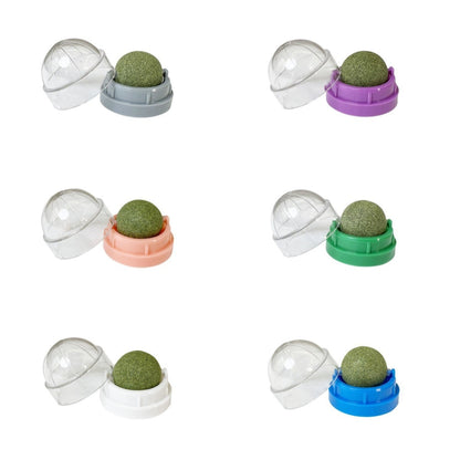 Catnip Ball Cat Toy Molar Teeth Cleaning Bite-resistant Relieving Stuffy Kitten Self-licking