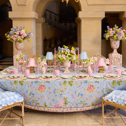 Pink Small Chinoiserie Tole Urn Vase