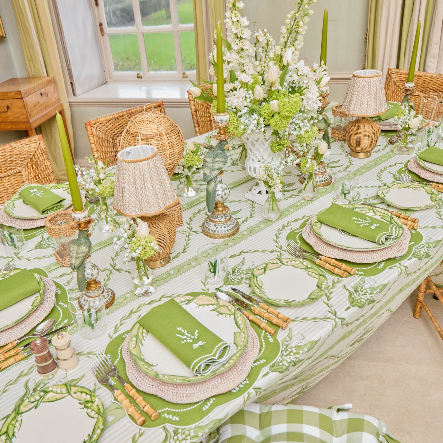 Lily of the Valley Dinner & Starter Plates (Set of 4)