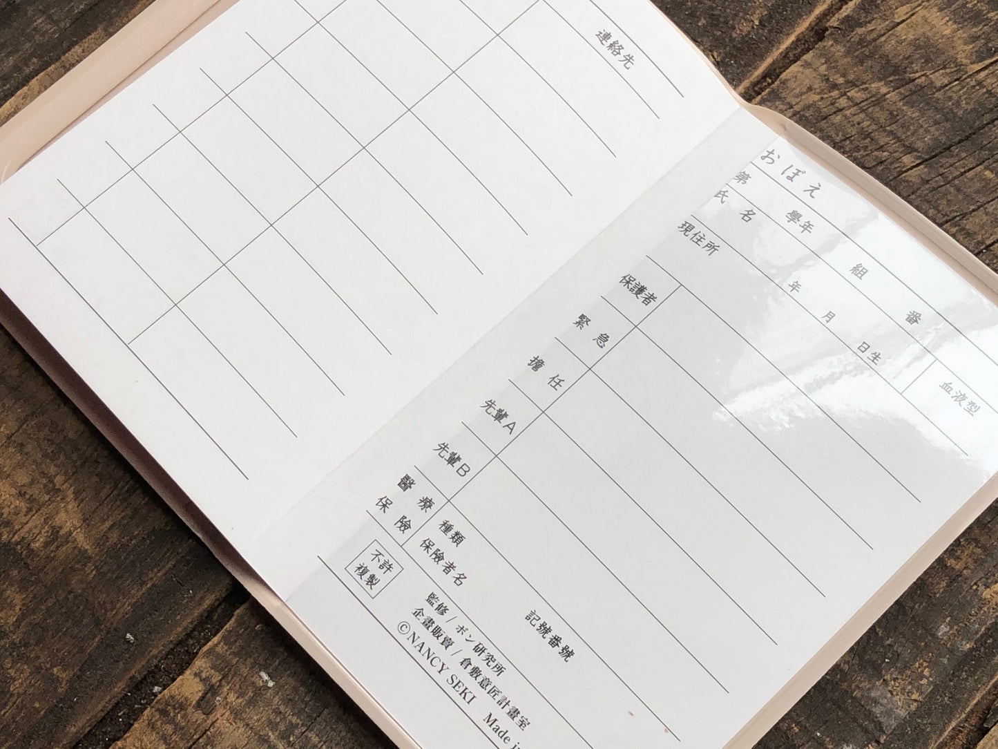 Classiky - Nancy Seki Girl Student Notebook - Beige