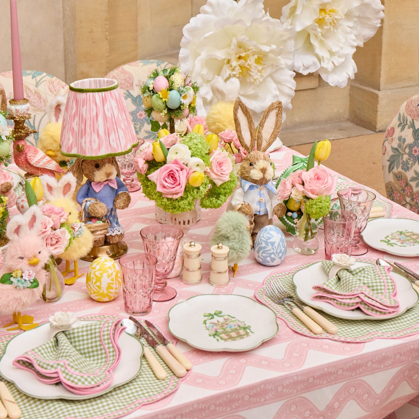 Pink Theodora Tablecloth