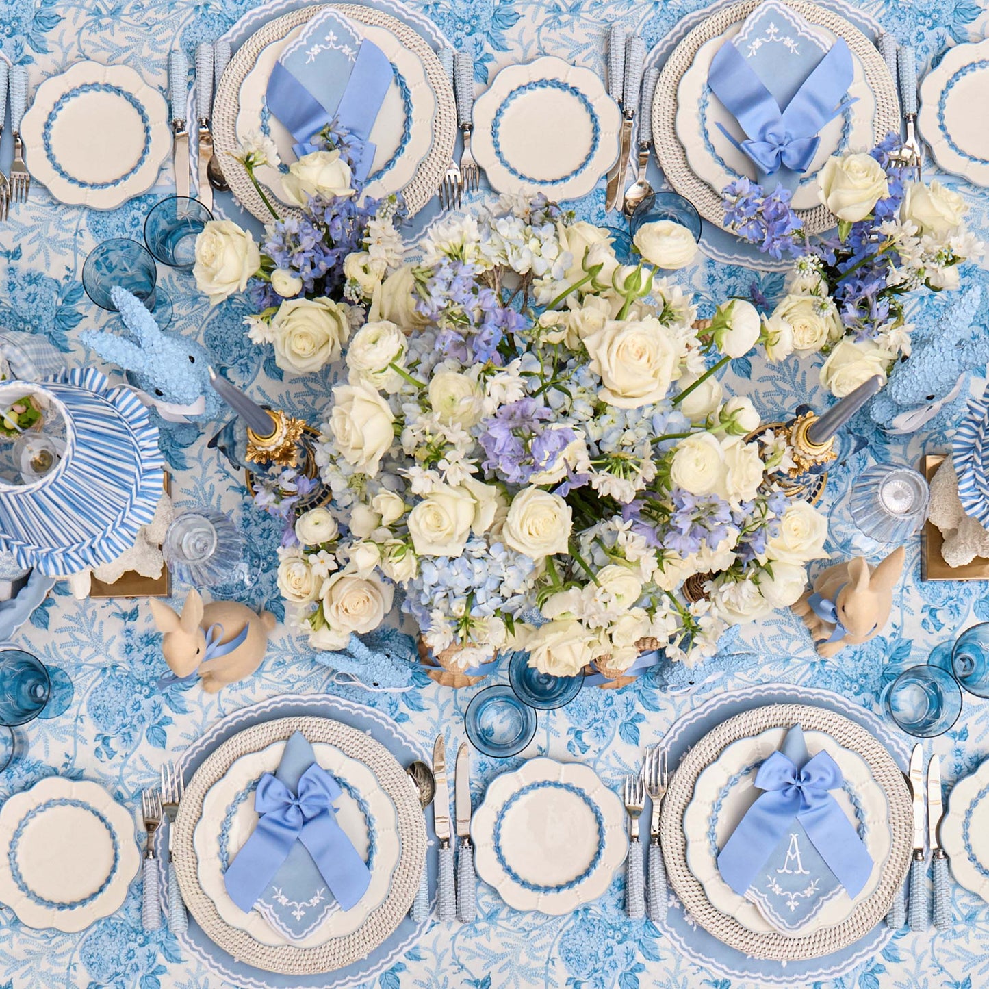 Blue Sienna Placemats & Napkins (Set of 4)