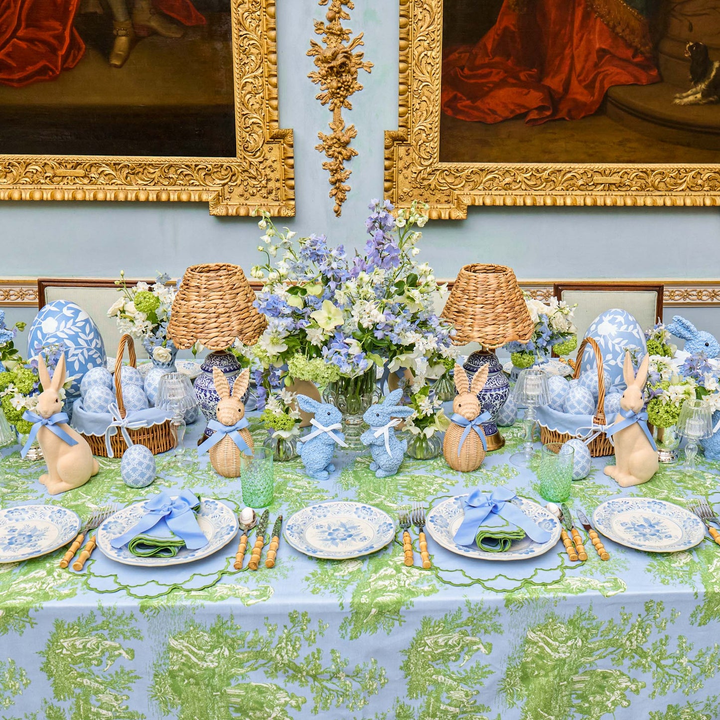 Blue Pandora Starter & Dinner Plates (Set of 8)