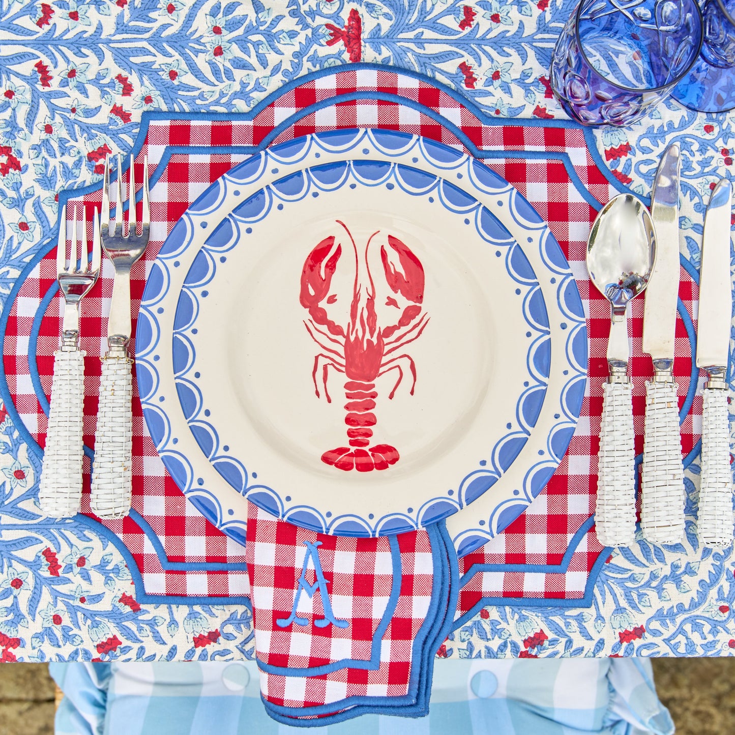 White Rattan Cutlery (5 Piece)
