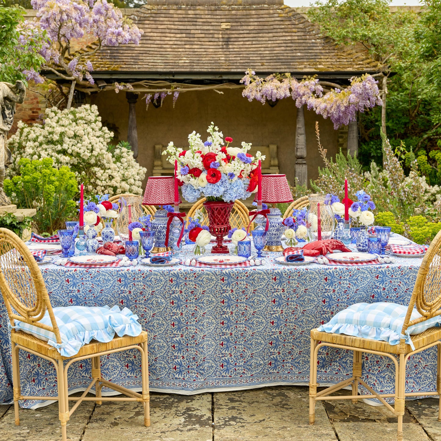 Red Gingham Felix Napkins (Set of 4)