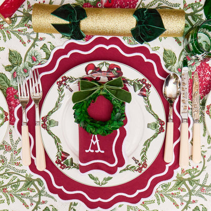 Berry Red Katherine Napkins (Set of 4)
