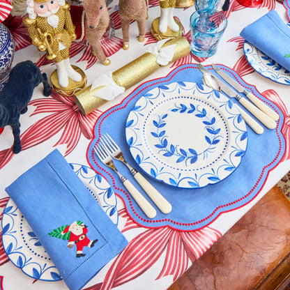 Elizabeth Blue Garland Dinner & Starter Plates (Set of 8)