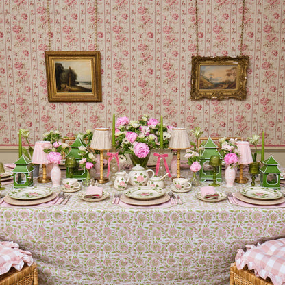 Rose Bud Dinner & Starter Plates (Set of 8)