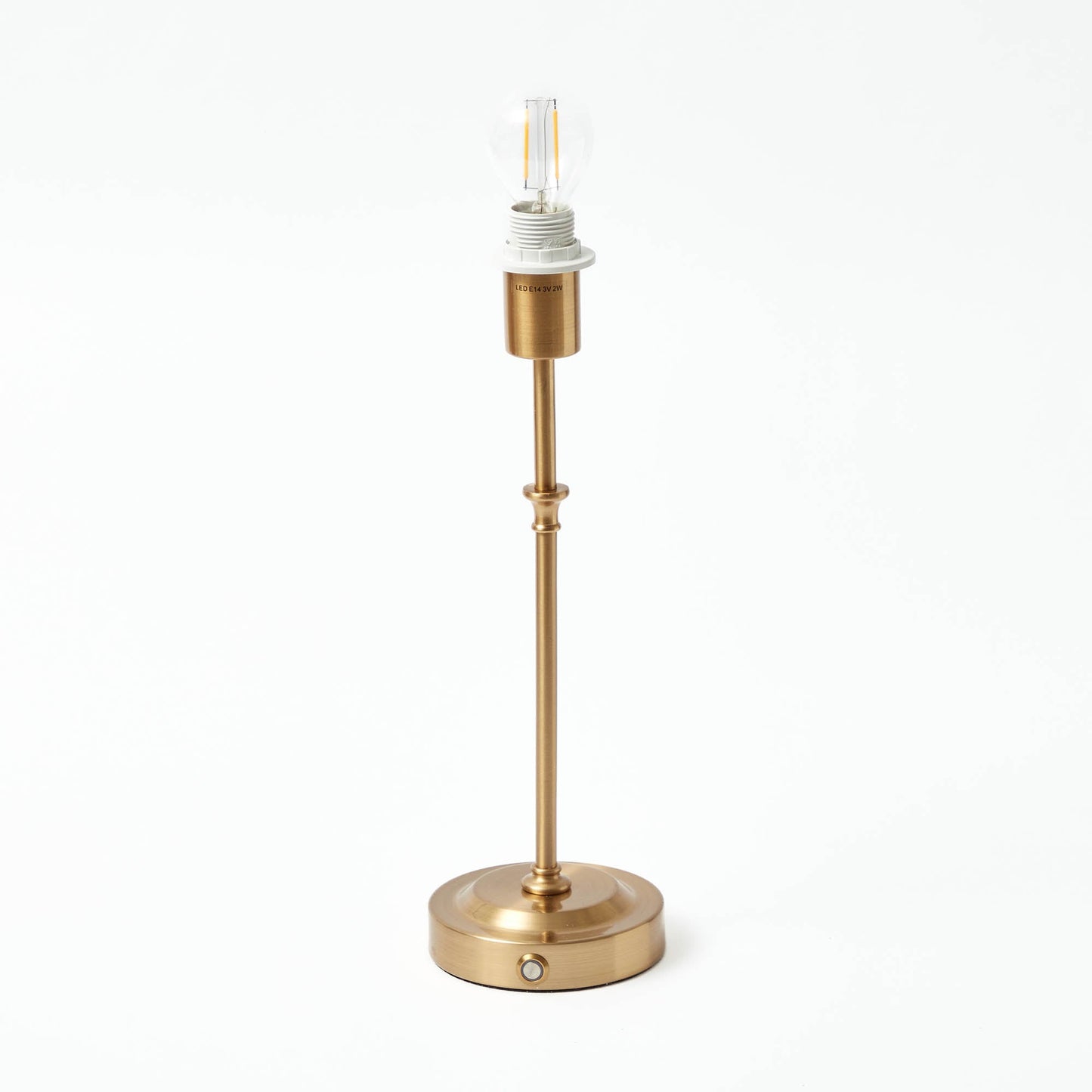 Edie Rechargeable Lamp with Orange Velvet Bow Shade (18cm)