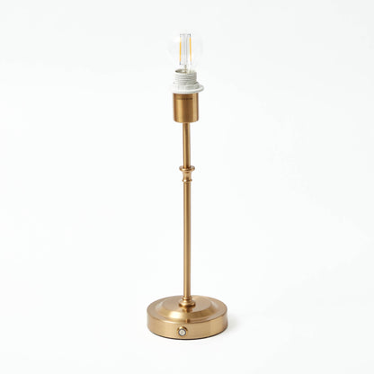 Edie Rechargeable Lamp with Orange Velvet Bow Shade (18cm)