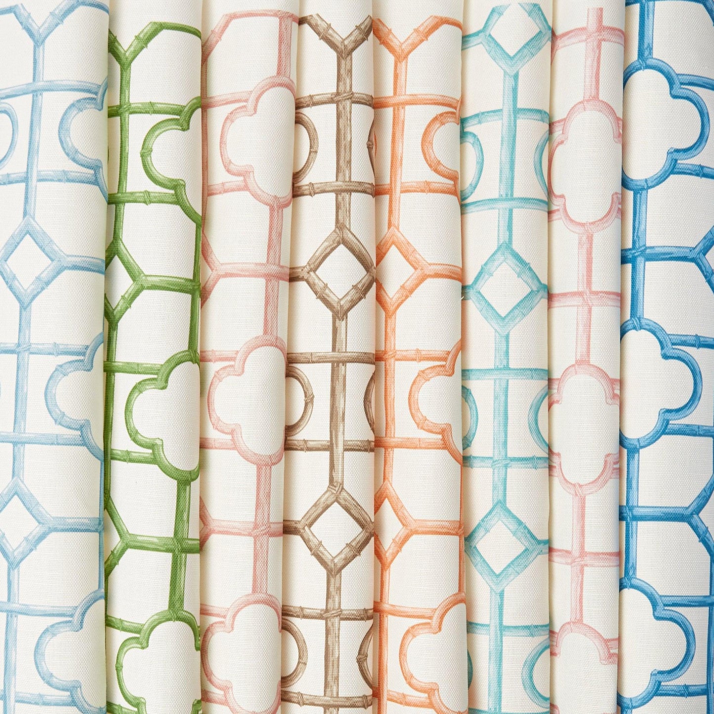 Turquoise Shaded Bamboo Fabric