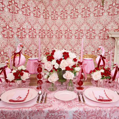 Pink & Red Eloise Linen Placemats (Set of 4)