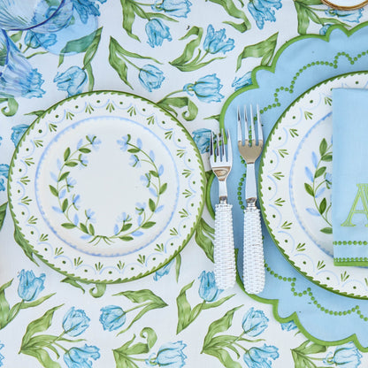 Josephine Green & Blue Starter Plate
