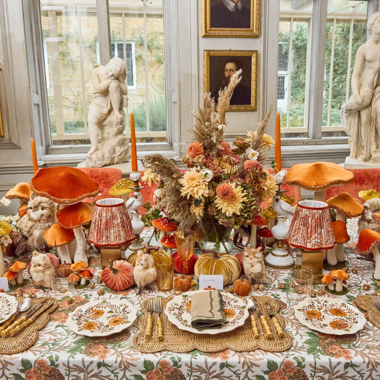 Autumn Flowers Starter Plate