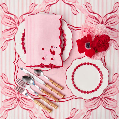Pink & Red Eloise Linen Placemats (Set of 4)