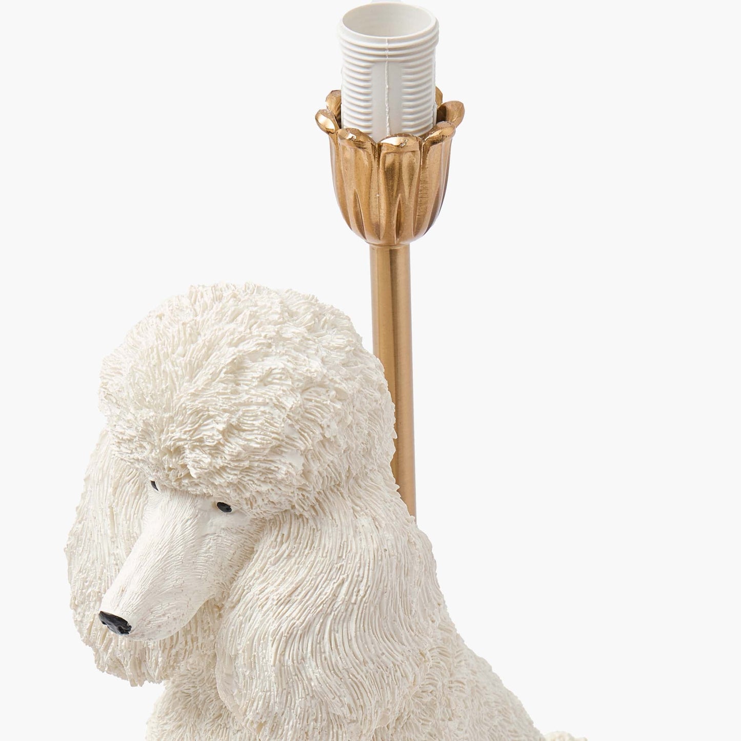 Red Ribboned Fifi Poodle Rechargeable Lamp with Red Velvet Bow Shade (18cm)