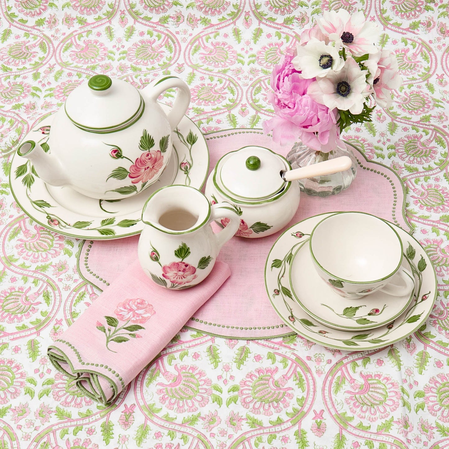 Rose Bud Sugar Pot